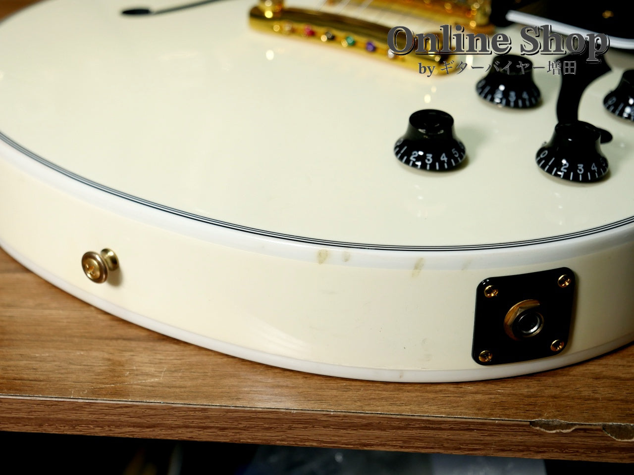 USED 2017 Gibson Memphis LIMITED EDITION Alex Lifeson ES-Les Paul Custom Classic White