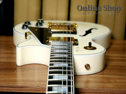 USED 2017 Gibson Memphis LIMITED EDITION Alex Lifeson ES-Les Paul Custom Classic White