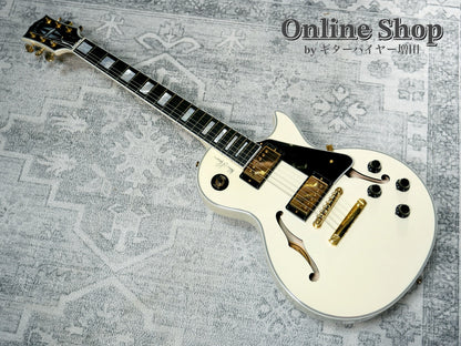 USED 2017 Gibson Memphis LIMITED EDITION Alex Lifeson ES-Les Paul Custom Classic White