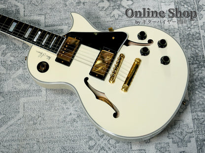 USED 2017 Gibson Memphis LIMITED EDITION Alex Lifeson ES-Les Paul Custom Classic White