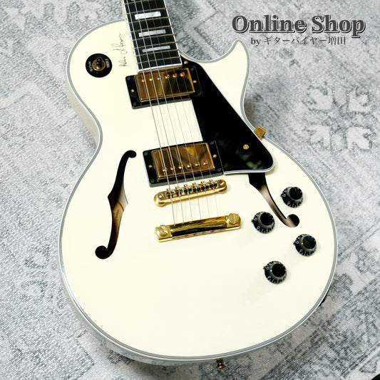 USED 2017 Gibson Memphis LIMITED EDITION Alex Lifeson ES-Les Paul Custom Classic White