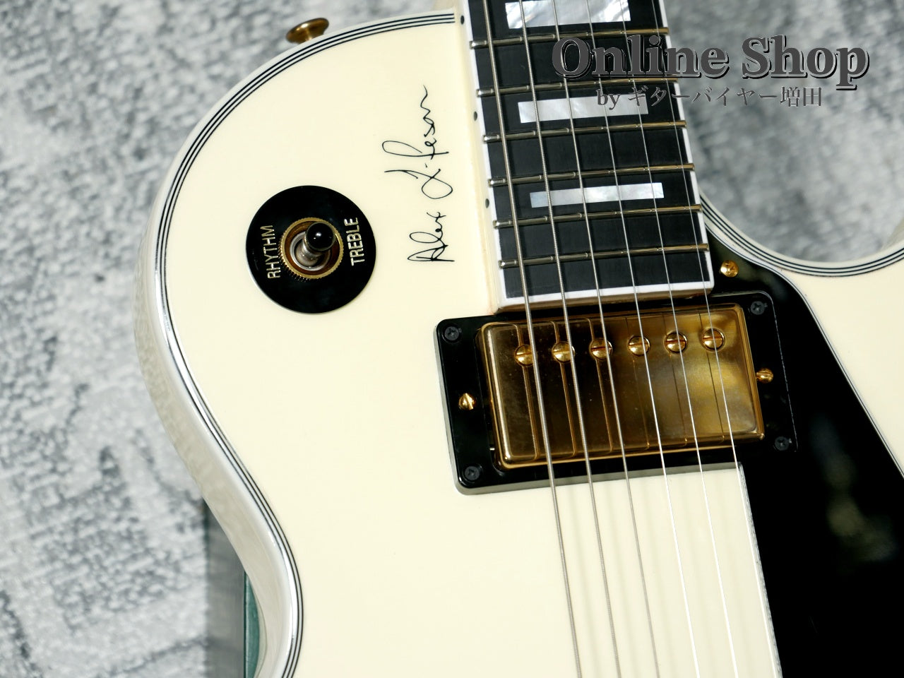 USED 2017 Gibson Memphis LIMITED EDITION Alex Lifeson ES-Les Paul Custom Classic White