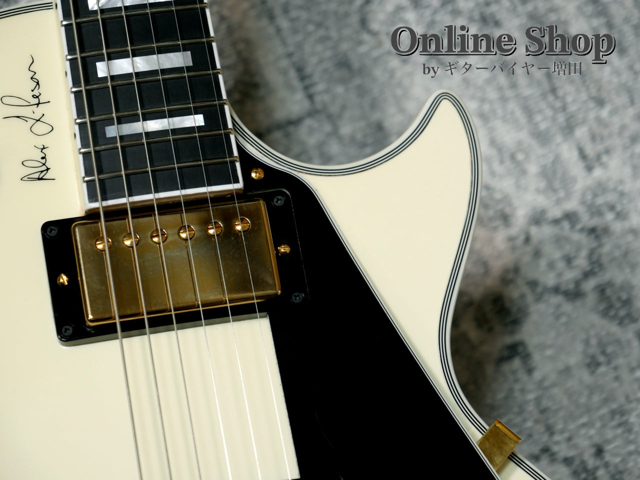 USED 2017 Gibson Memphis LIMITED EDITION Alex Lifeson ES-Les Paul Custom Classic White