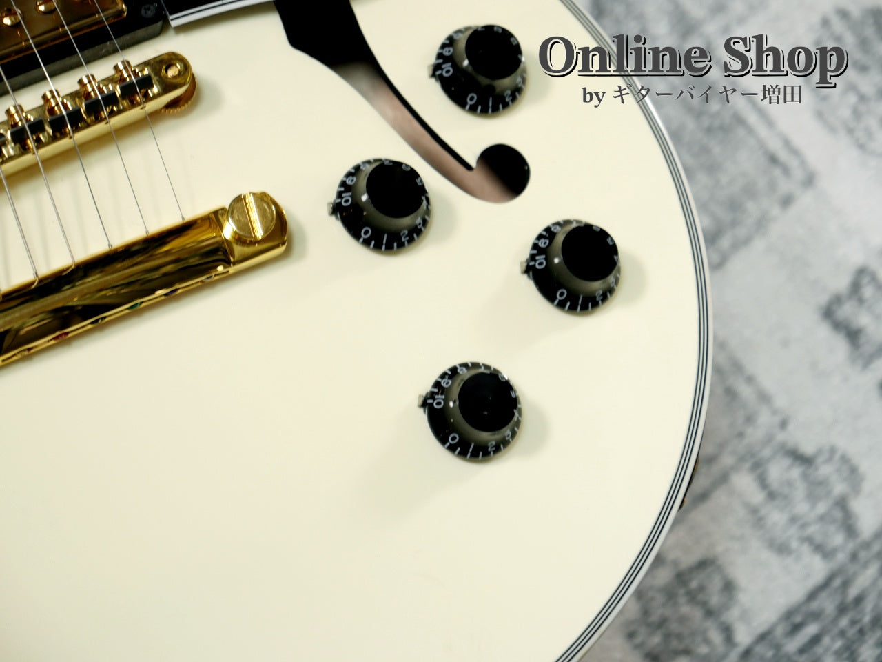 USED 2017 Gibson Memphis LIMITED EDITION Alex Lifeson ES-Les Paul Custom Classic White