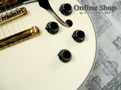 USED 2017 Gibson Memphis LIMITED EDITION Alex Lifeson ES-Les Paul Custom Classic White