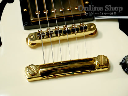 USED 2017 Gibson Memphis LIMITED EDITION Alex Lifeson ES-Les Paul Custom Classic White