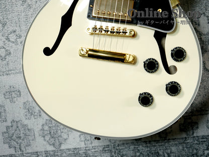 USED 2017 Gibson Memphis LIMITED EDITION Alex Lifeson ES-Les Paul Custom Classic White
