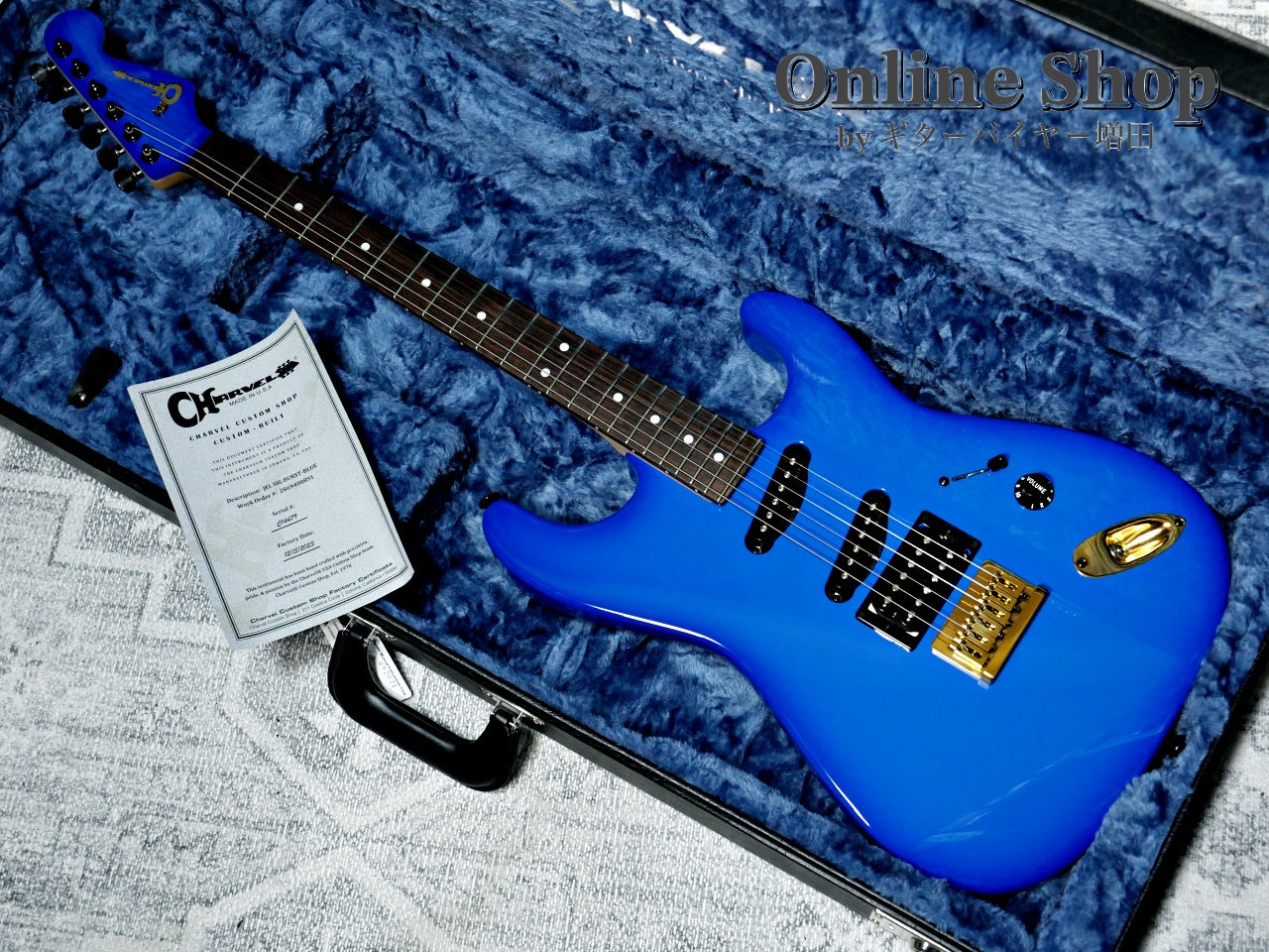 USED 2023 Charvel Custom Shop Jake E Lee USA Signature Blue Burst