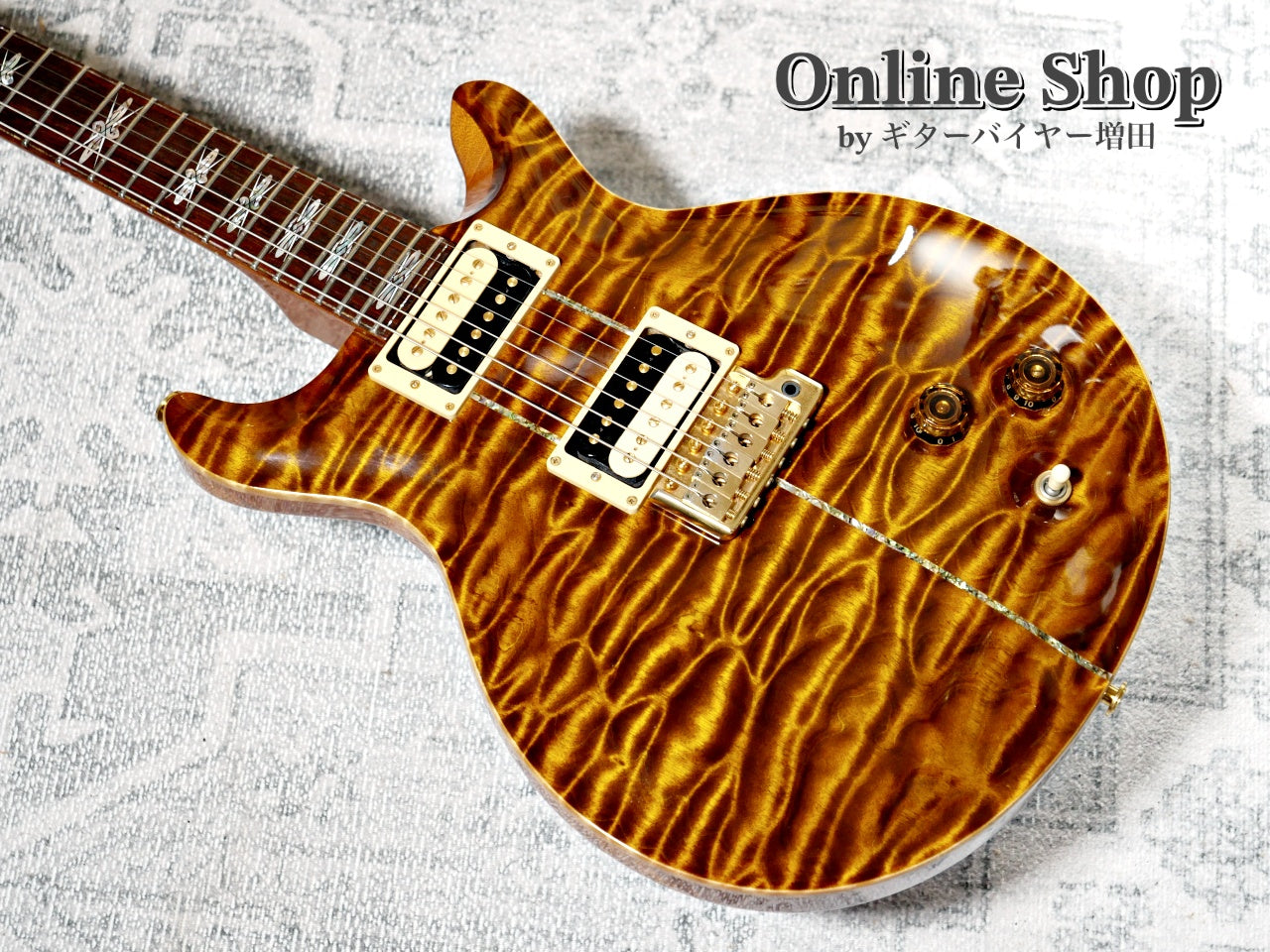USED 2009 Paul Reed Smith Private Stock #2390 Santana II "Pernambuco Neck & Brazilian Rosewood FB" Burnt Gold