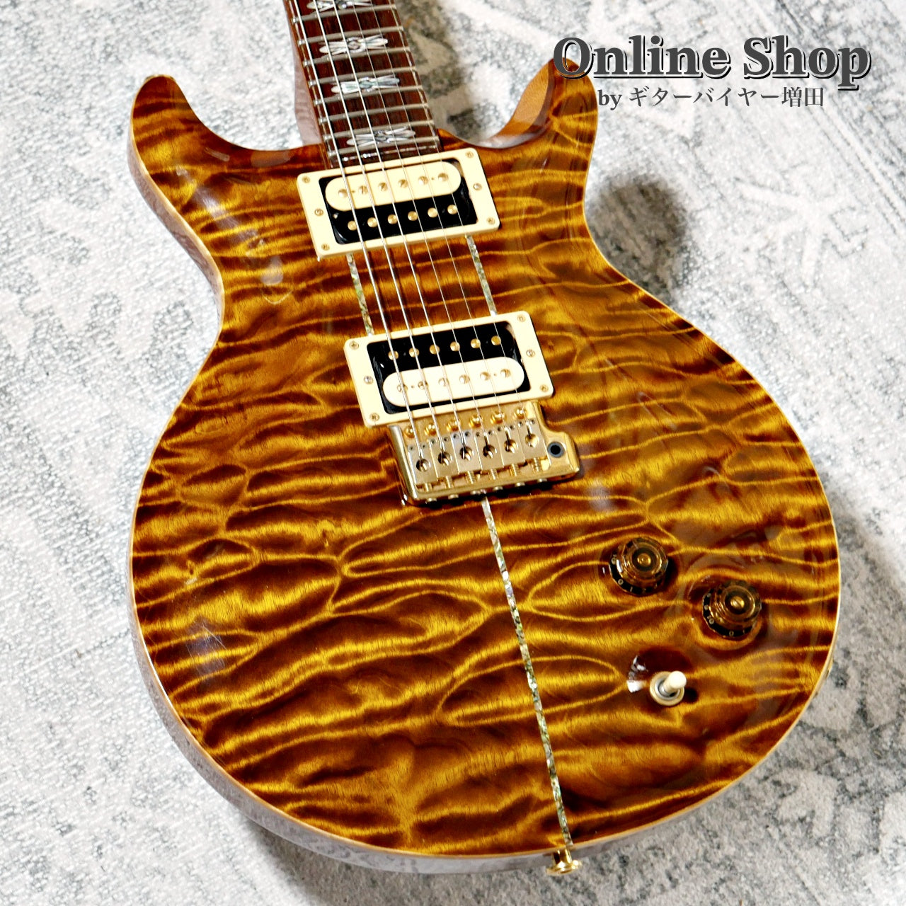 USED 2009 Paul Reed Smith Private Stock #2390 Santana II "Pernambuco Neck & Brazilian Rosewood FB" Burnt Gold
