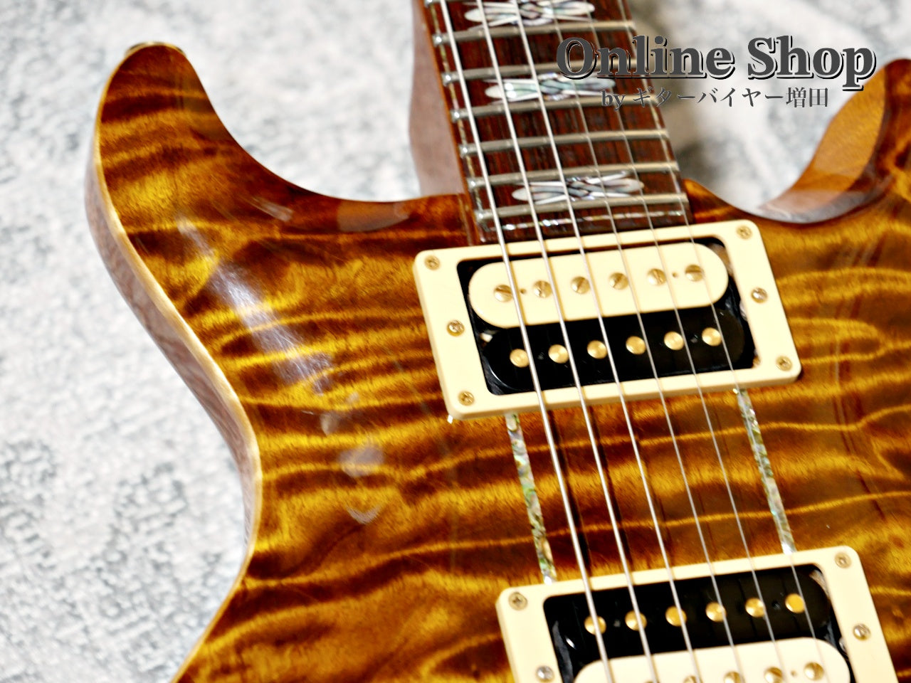 USED 2009 Paul Reed Smith Private Stock #2390 Santana II "Pernambuco Neck & Brazilian Rosewood FB" Burnt Gold