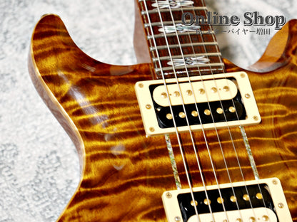 USED 2009 Paul Reed Smith Private Stock #2390 Santana II "Pernambuco Neck & Brazilian Rosewood FB" Burnt Gold