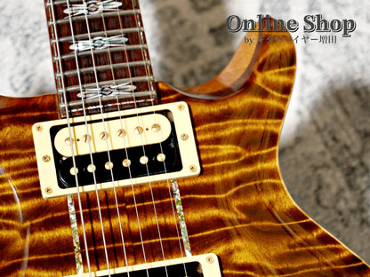 USED 2009 Paul Reed Smith Private Stock #2390 Santana II "Pernambuco Neck & Brazilian Rosewood FB" Burnt Gold