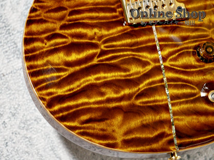 USED 2009 Paul Reed Smith Private Stock #2390 Santana II "Pernambuco Neck & Brazilian Rosewood FB" Burnt Gold
