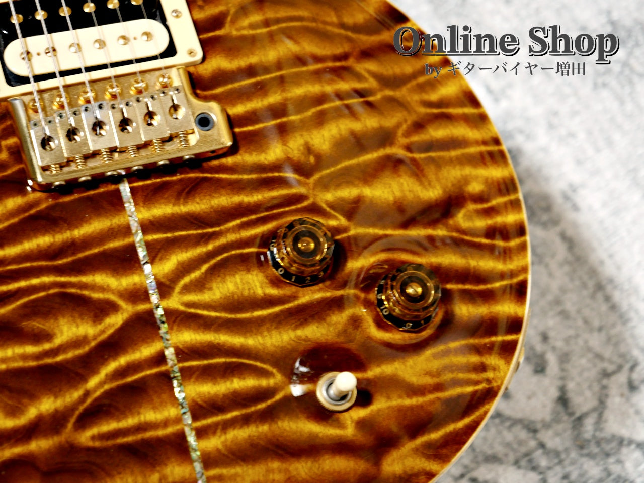 USED 2009 Paul Reed Smith Private Stock #2390 Santana II "Pernambuco Neck & Brazilian Rosewood FB" Burnt Gold