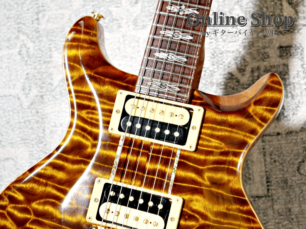 USED 2009 Paul Reed Smith Private Stock #2390 Santana II "Pernambuco Neck & Brazilian Rosewood FB" Burnt Gold