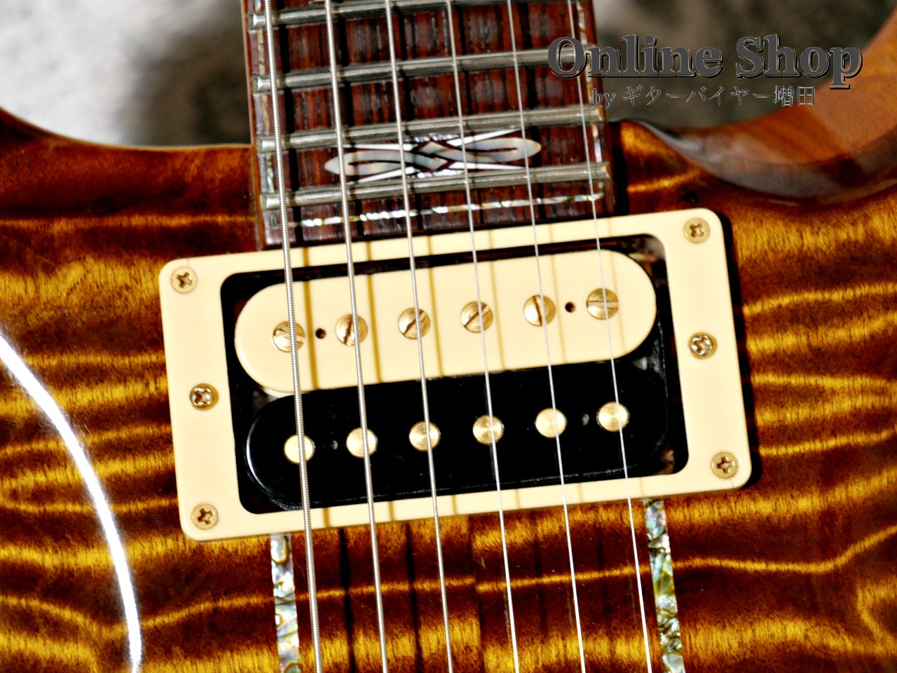 USED 2009 Paul Reed Smith Private Stock #2390 Santana II "Pernambuco Neck & Brazilian Rosewood FB" Burnt Gold