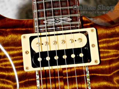 USED 2009 Paul Reed Smith Private Stock #2390 Santana II "Pernambuco Neck & Brazilian Rosewood FB" Burnt Gold
