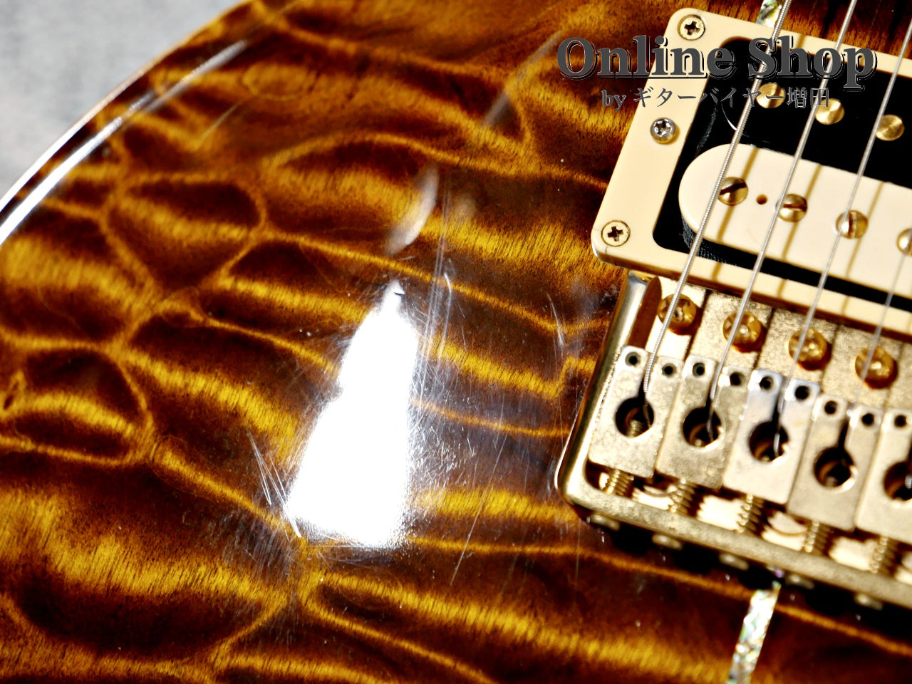 USED 2009 Paul Reed Smith Private Stock #2390 Santana II "Pernambuco Neck & Brazilian Rosewood FB" Burnt Gold