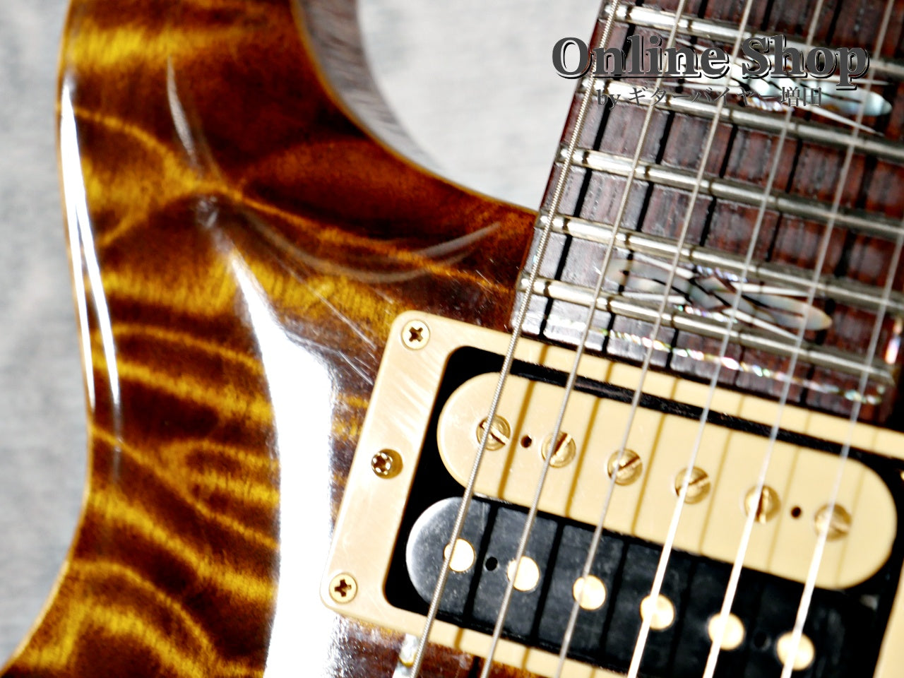 USED 2009 Paul Reed Smith Private Stock #2390 Santana II "Pernambuco Neck & Brazilian Rosewood FB" Burnt Gold
