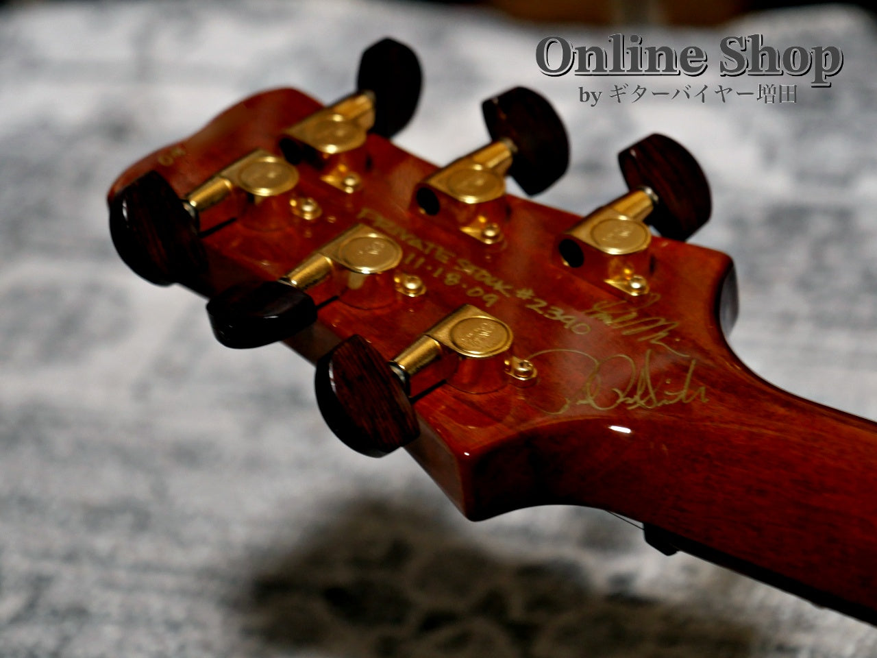 USED 2009 Paul Reed Smith Private Stock #2390 Santana II "Pernambuco Neck & Brazilian Rosewood FB" Burnt Gold