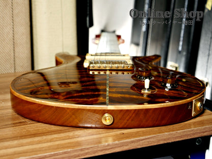 USED 2009 Paul Reed Smith Private Stock #2390 Santana II "Pernambuco Neck & Brazilian Rosewood FB" Burnt Gold