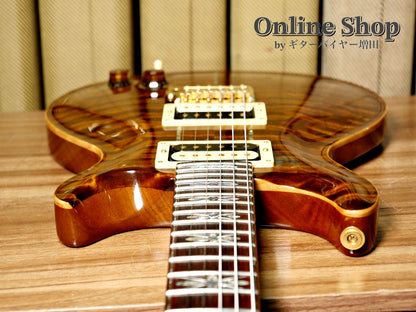 USED 2009 Paul Reed Smith Private Stock #2390 Santana II "Pernambuco Neck & Brazilian Rosewood FB" Burnt Gold
