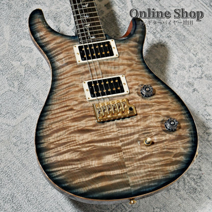 USED 2015 Paul Reed Smith Private Stock #5766 Custom 24 "Brazilian Rosewood Fingerboard" Turquoise Smoked Burst