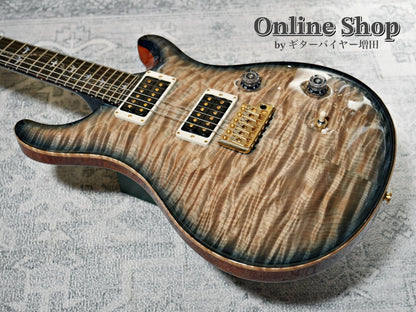 USED 2015 Paul Reed Smith Private Stock #5766 Custom 24 "Brazilian Rosewood Fingerboard" Turquoise Smoked Burst