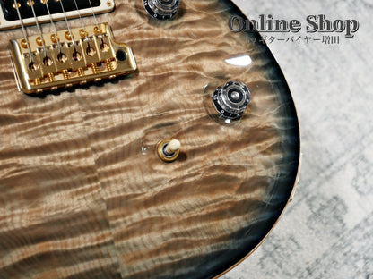 USED 2015 Paul Reed Smith Private Stock #5766 Custom 24 "Brazilian Rosewood Fingerboard" Turquoise Smoked Burst