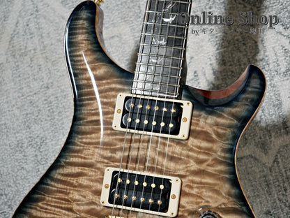 USED 2015 Paul Reed Smith Private Stock #5766 Custom 24 "Brazilian Rosewood Fingerboard" Turquoise Smoked Burst