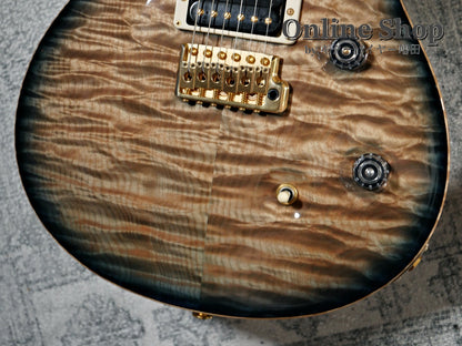 USED 2015 Paul Reed Smith Private Stock #5766 Custom 24 "Brazilian Rosewood Fingerboard" Turquoise Smoked Burst