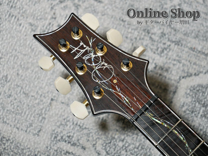 USED 2015 Paul Reed Smith Private Stock #5766 Custom 24 "Brazilian Rosewood Fingerboard" Turquoise Smoked Burst