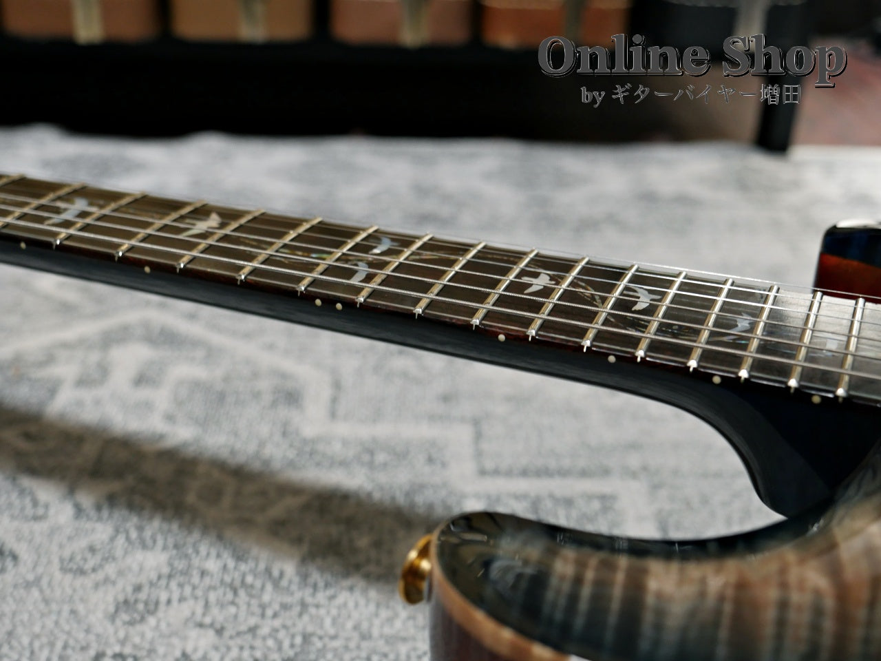 USED 2015 Paul Reed Smith Private Stock #5766 Custom 24 "Brazilian Rosewood Fingerboard" Turquoise Smoked Burst