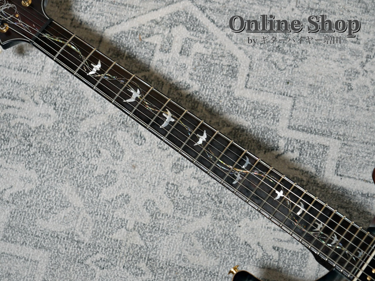 USED 2015 Paul Reed Smith Private Stock #5766 Custom 24 "Brazilian Rosewood Fingerboard" Turquoise Smoked Burst