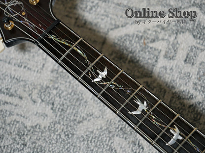 USED 2015 Paul Reed Smith Private Stock #5766 Custom 24 "Brazilian Rosewood Fingerboard" Turquoise Smoked Burst