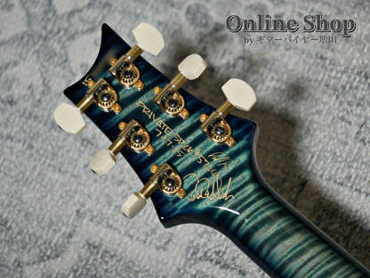 USED 2015 Paul Reed Smith Private Stock #5766 Custom 24 "Brazilian Rosewood Fingerboard" Turquoise Smoked Burst