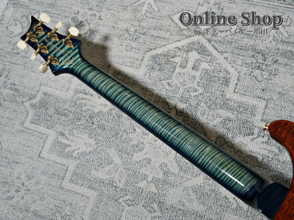 USED 2015 Paul Reed Smith Private Stock #5766 Custom 24 "Brazilian Rosewood Fingerboard" Turquoise Smoked Burst