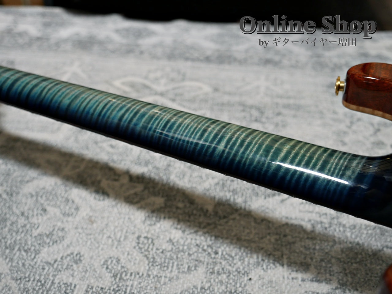 USED 2015 Paul Reed Smith Private Stock #5766 Custom 24 "Brazilian Rosewood Fingerboard" Turquoise Smoked Burst