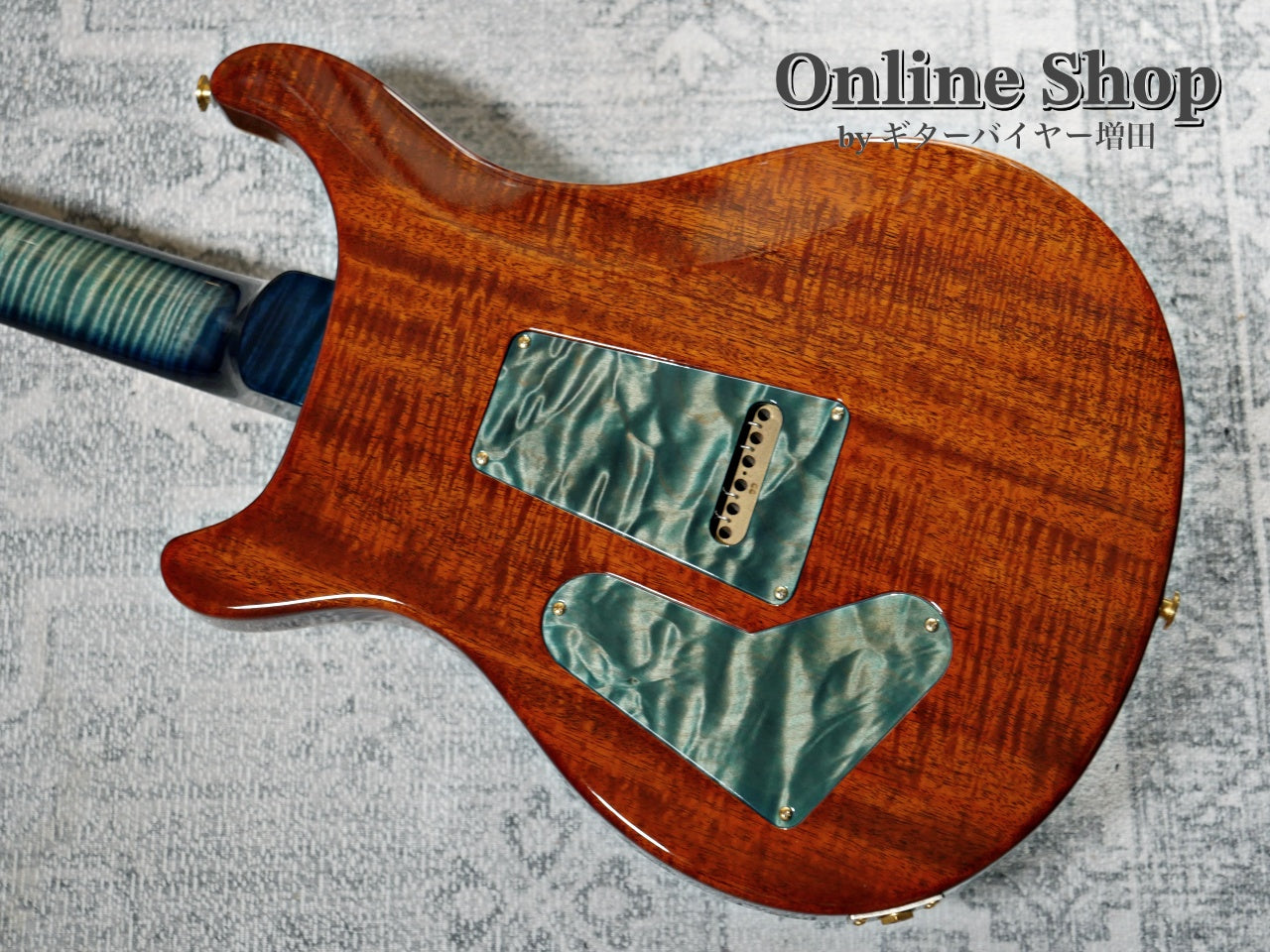 USED 2015 Paul Reed Smith Private Stock #5766 Custom 24 "Brazilian Rosewood Fingerboard" Turquoise Smoked Burst