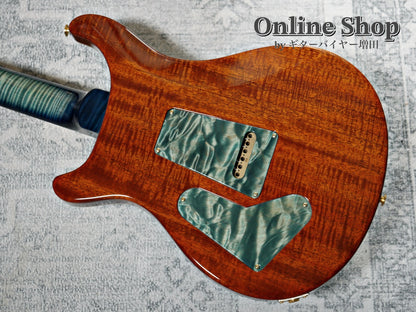 USED 2015 Paul Reed Smith Private Stock #5766 Custom 24 "Brazilian Rosewood Fingerboard" Turquoise Smoked Burst