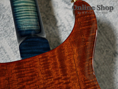 USED 2015 Paul Reed Smith Private Stock #5766 Custom 24 "Brazilian Rosewood Fingerboard" Turquoise Smoked Burst