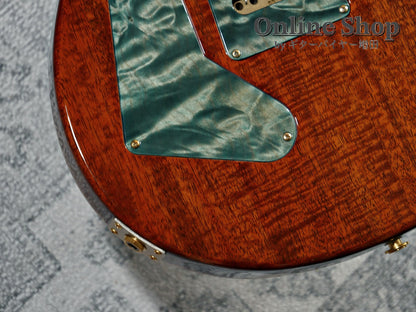 USED 2015 Paul Reed Smith Private Stock #5766 Custom 24 "Brazilian Rosewood Fingerboard" Turquoise Smoked Burst