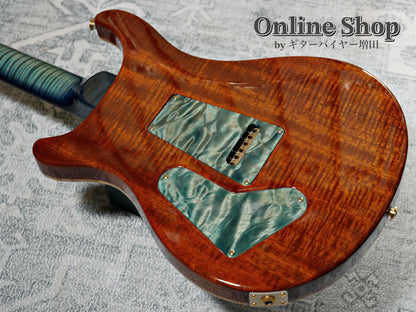 USED 2015 Paul Reed Smith Private Stock #5766 Custom 24 "Brazilian Rosewood Fingerboard" Turquoise Smoked Burst