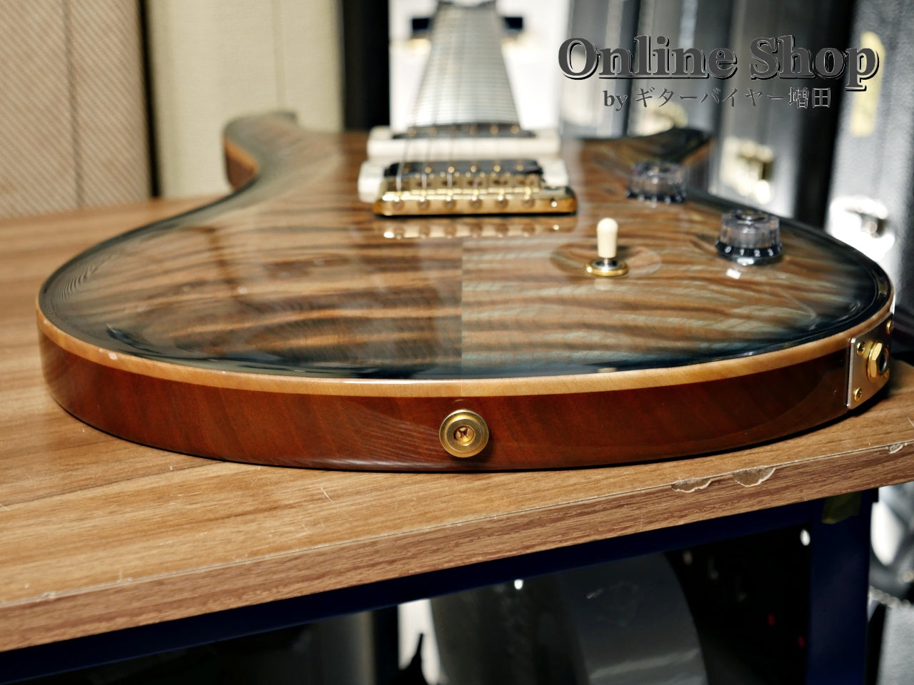 USED 2015 Paul Reed Smith Private Stock #5766 Custom 24 "Brazilian Rosewood Fingerboard" Turquoise Smoked Burst