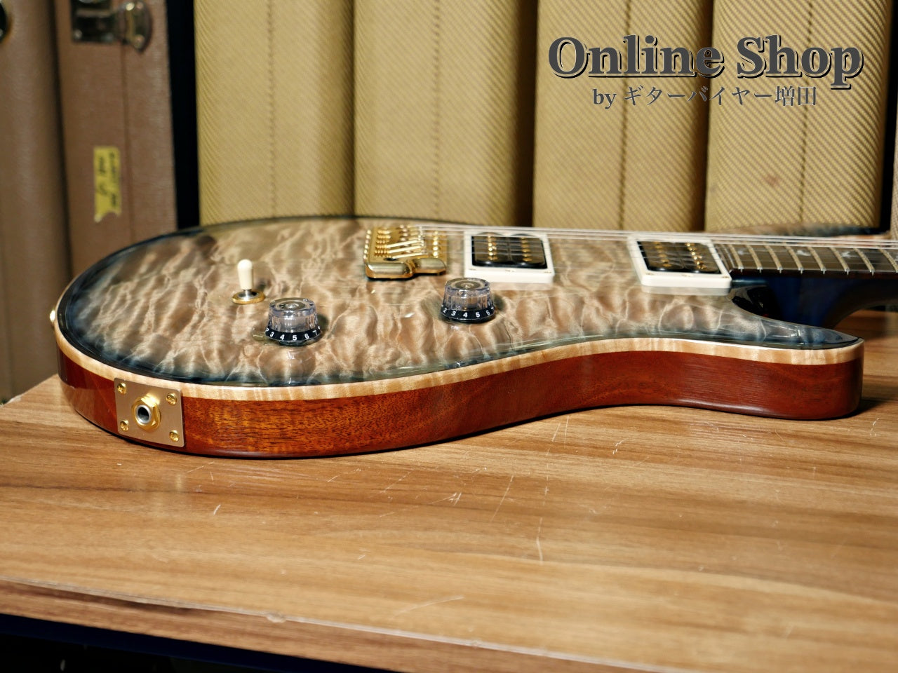 USED 2015 Paul Reed Smith Private Stock #5766 Custom 24 "Brazilian Rosewood Fingerboard" Turquoise Smoked Burst