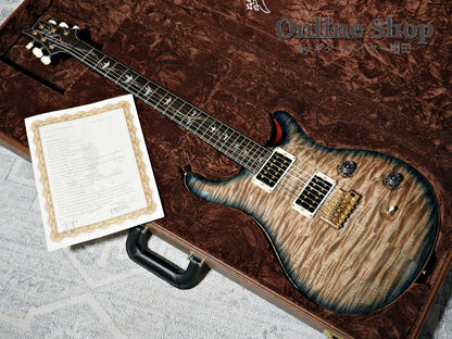USED 2015 Paul Reed Smith Private Stock #5766 Custom 24 "Brazilian Rosewood Fingerboard" Turquoise Smoked Burst