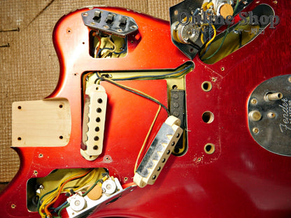USED 2014 Fender Custom Shop MBS "Dale Wilson" 1965 Jaguar Relic Matching Head Candy Apple Red