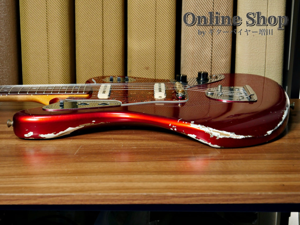 USED 2014 Fender Custom Shop MBS "Dale Wilson" 1965 Jaguar Relic Matching Head Candy Apple Red