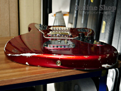 USED 2014 Fender Custom Shop MBS "Dale Wilson" 1965 Jaguar Relic Matching Head Candy Apple Red